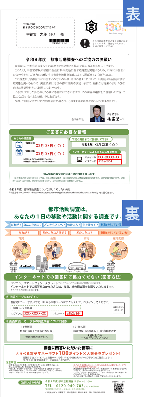 A緑色のはがき